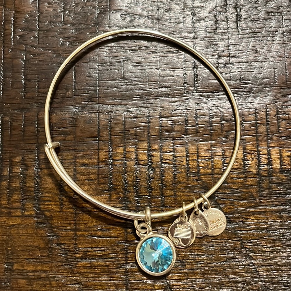 Alex and Ani Blue Topaz Bracelet